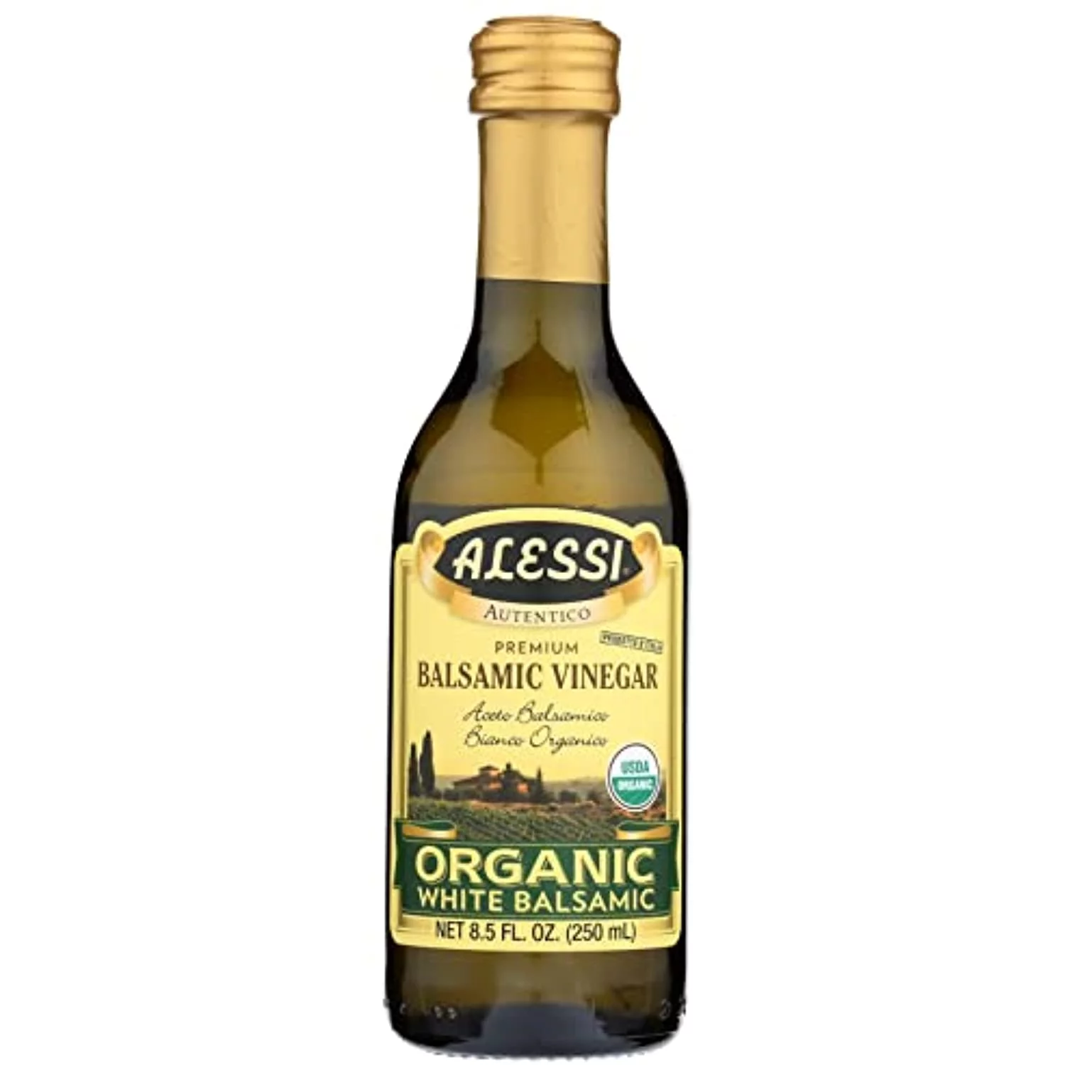 Alessi Vinegar Balsamic Wht Org, 8.5 Oz (Pack Of 6)