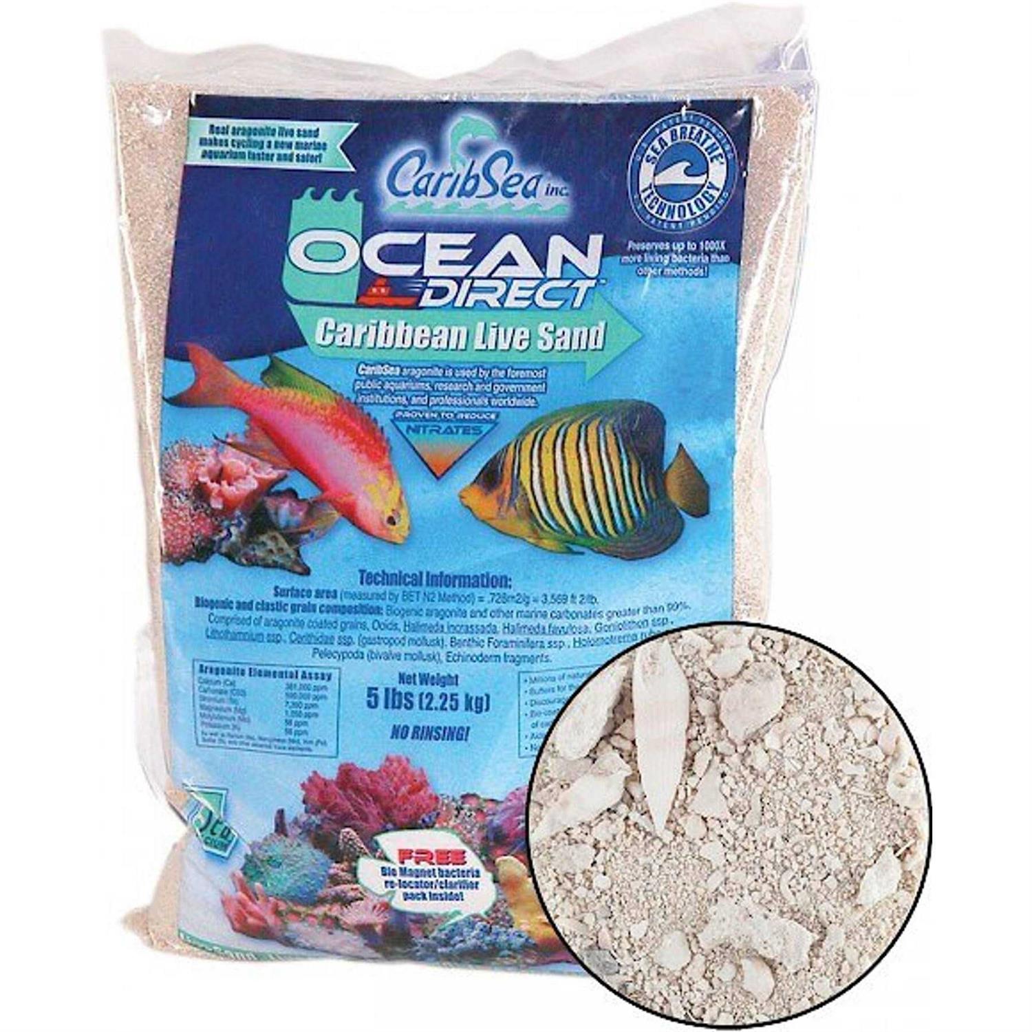 CaribSea Ocean Direct Caribbean Live Aquarium Sand - Pet Supplies online store