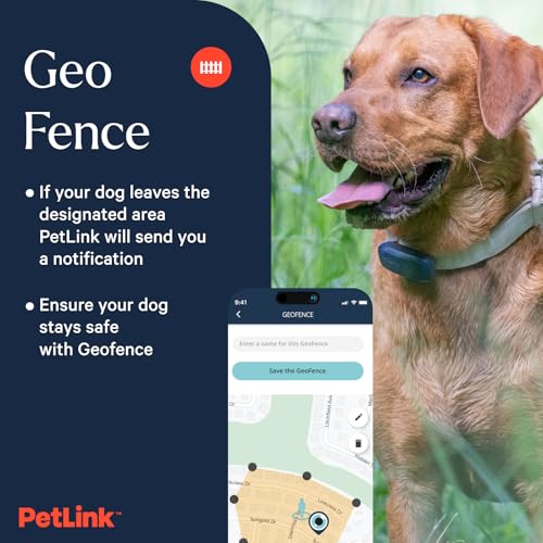 GPS Dog Tracker - Real-time Pet Tracker Collar - Waterproof Dog GPS Tracker with Virtual Fence