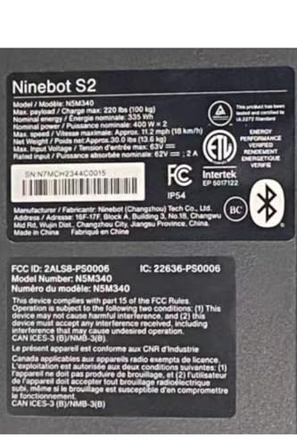 Segway Ninebot S2 Electric Self-balancing Scooter, 11.2mph Top Speed, 21.7 Miles Range w/Adjustable Height, Hoverboard UL-2271 2272 Certified