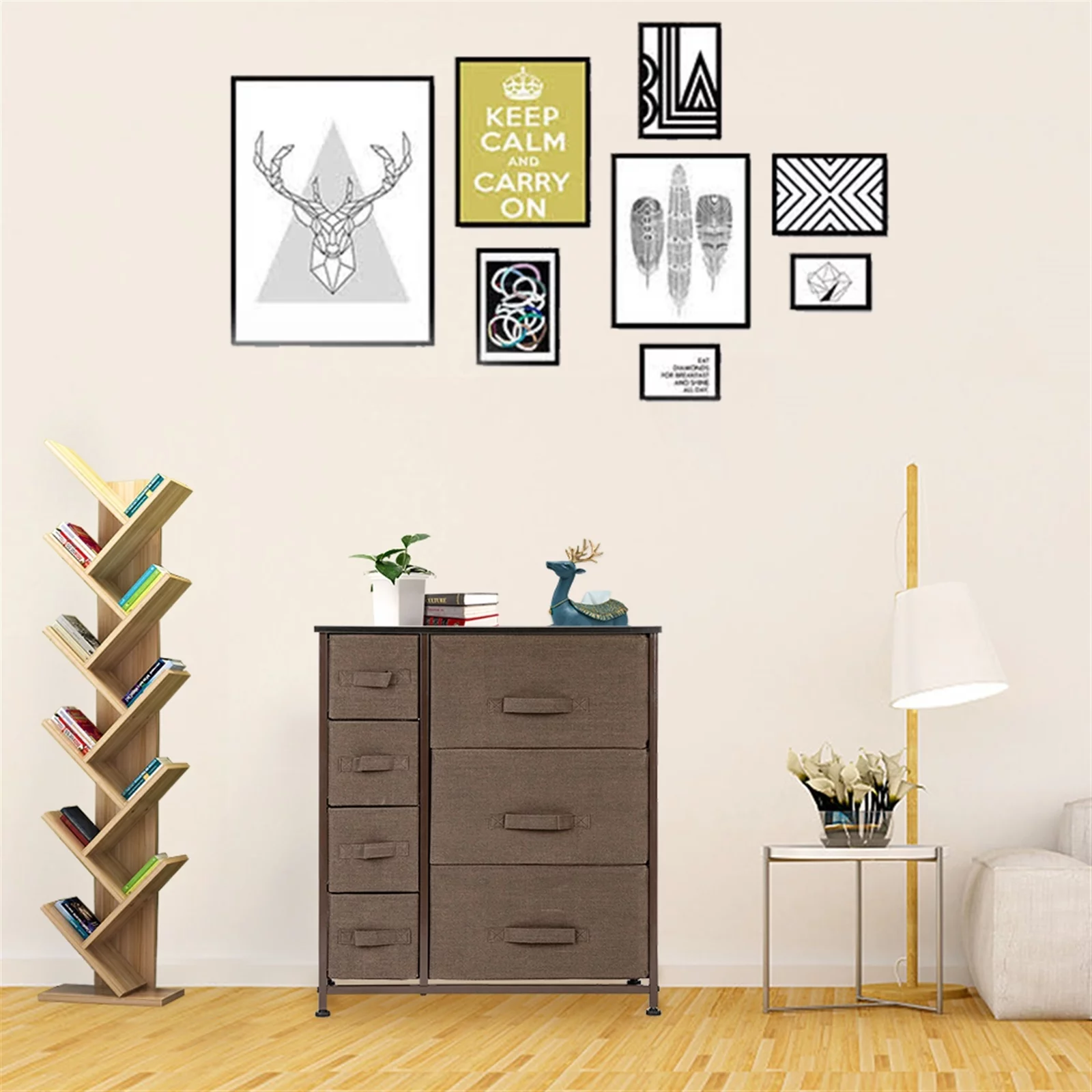 Inq Boutique Dresser With 7 Drawers - Furniture Storage Tower Unit For Bedroom, Hallway,