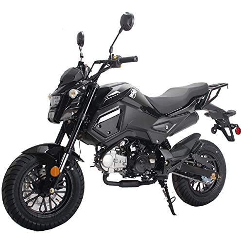 X-PRO 125cc Vader Adult Gas Motorcycle Dirt Motorcycle Street Bike (Black)