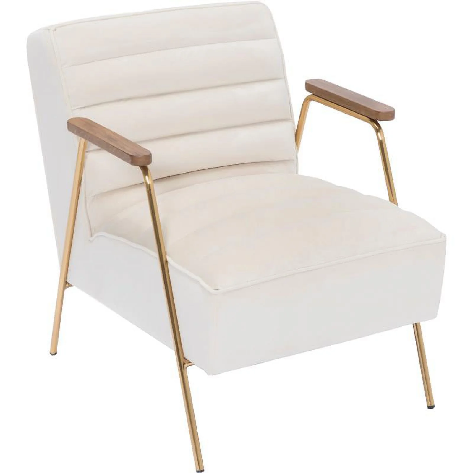 Meridian Furniture Woodford Cream Velvet Accent Chair