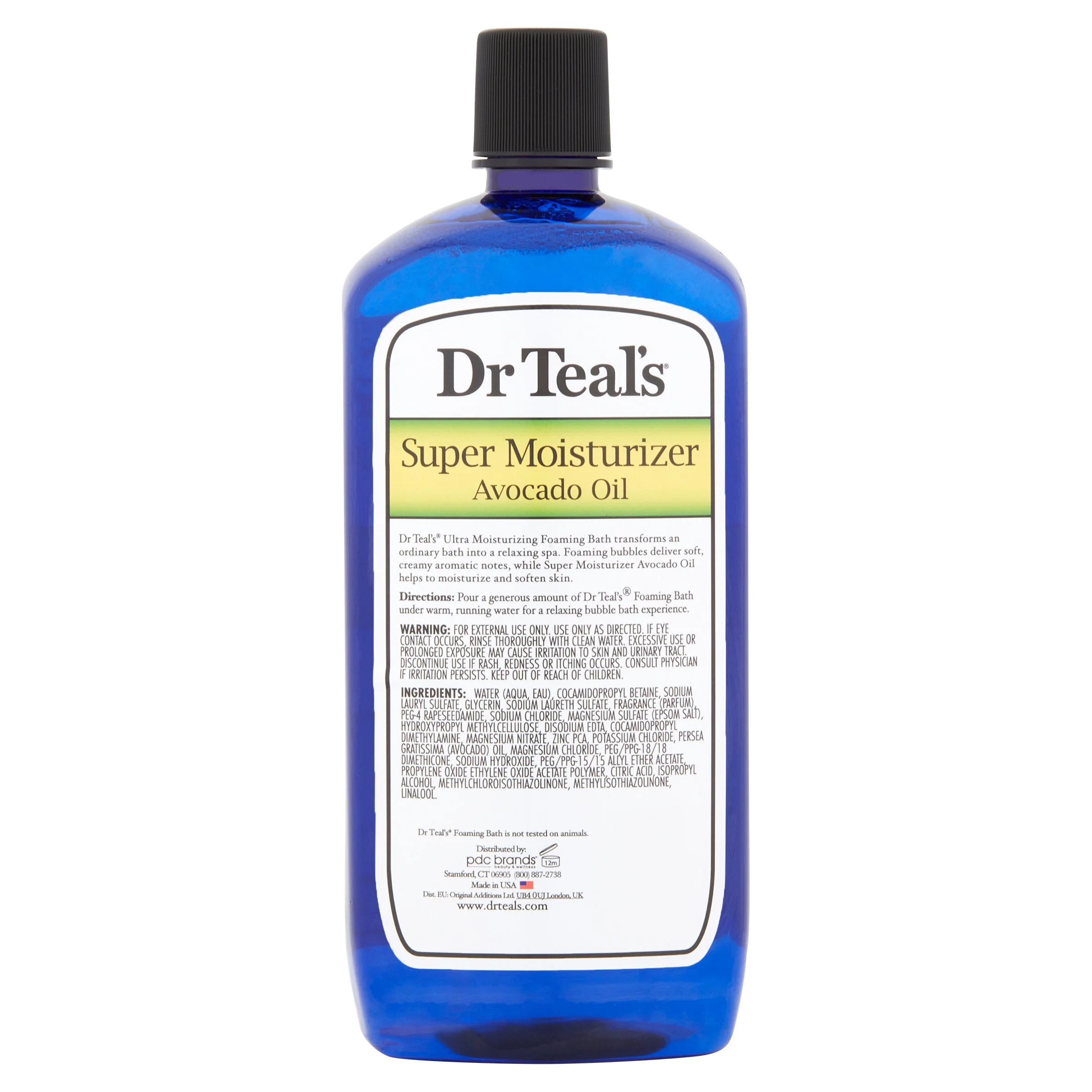 Dr Teal's Super Moisturizer Foaming Bubble Bath with Avocado Oil, 34 fl.oz.