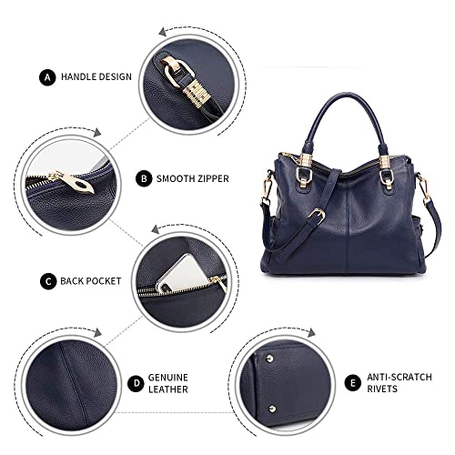 Kattee Soft Women Genuine Leather Purses and Handbags Satchel Tote Shoulder Bag