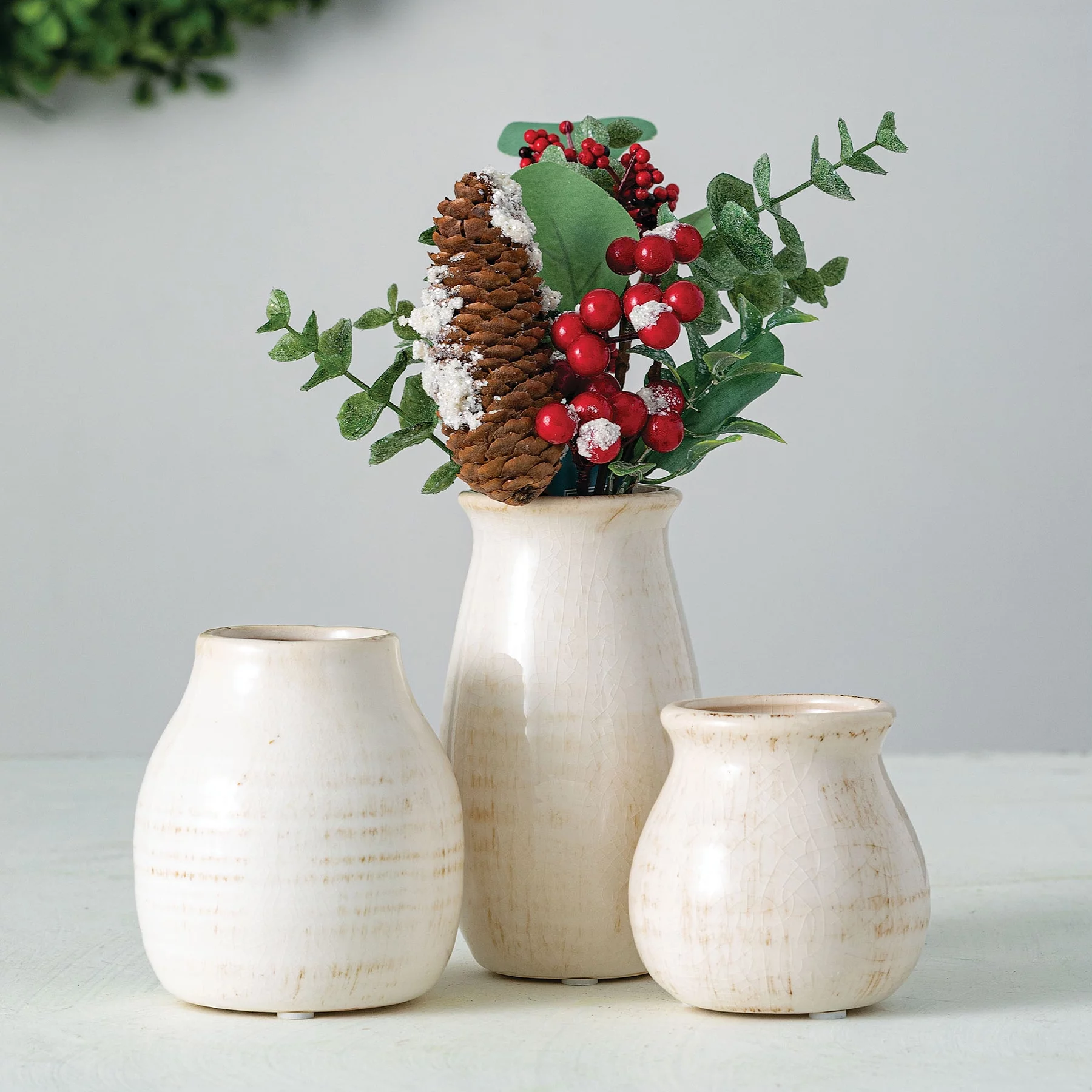 Sullivans Set of 3 Petite Ceramic Vases 3