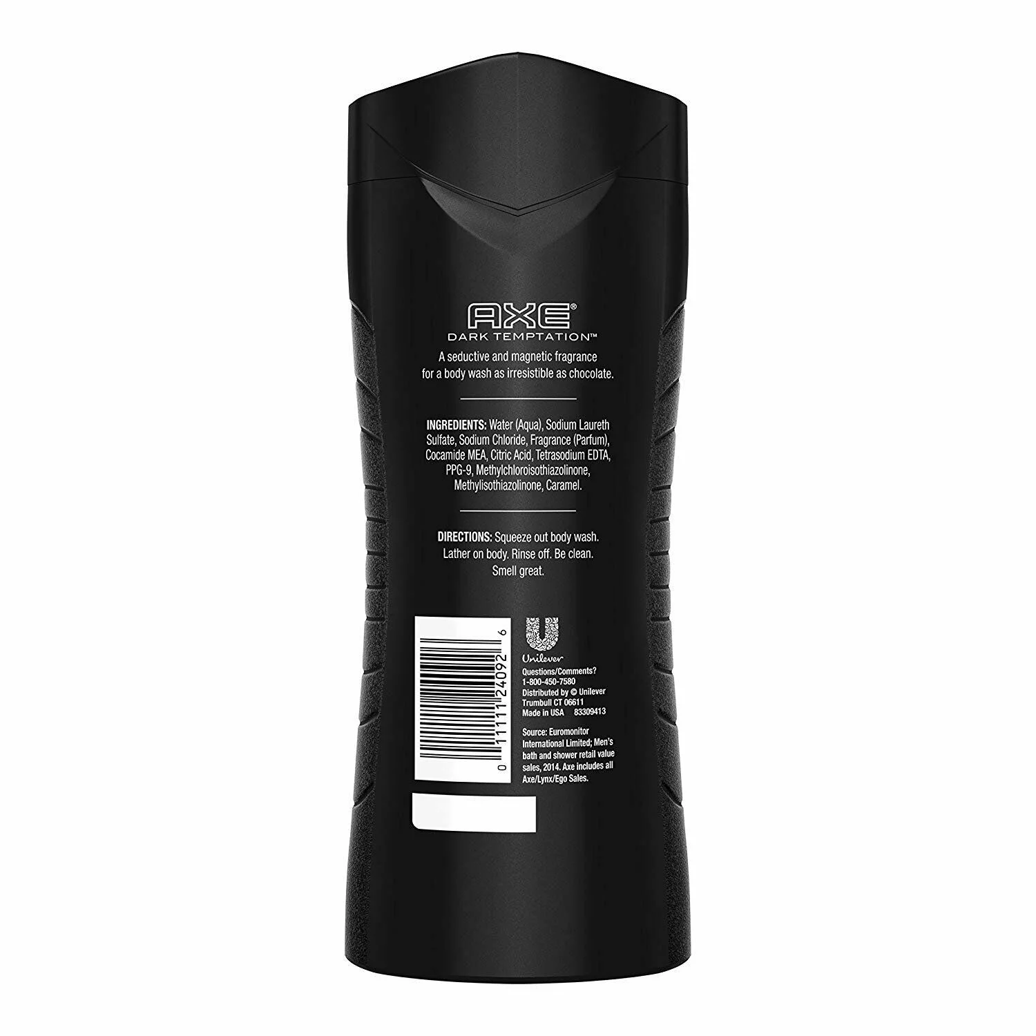 Axe Dark Temptation Body Wash w/ Green Citrus Fruity Shower Gel 16oz,5-Pack