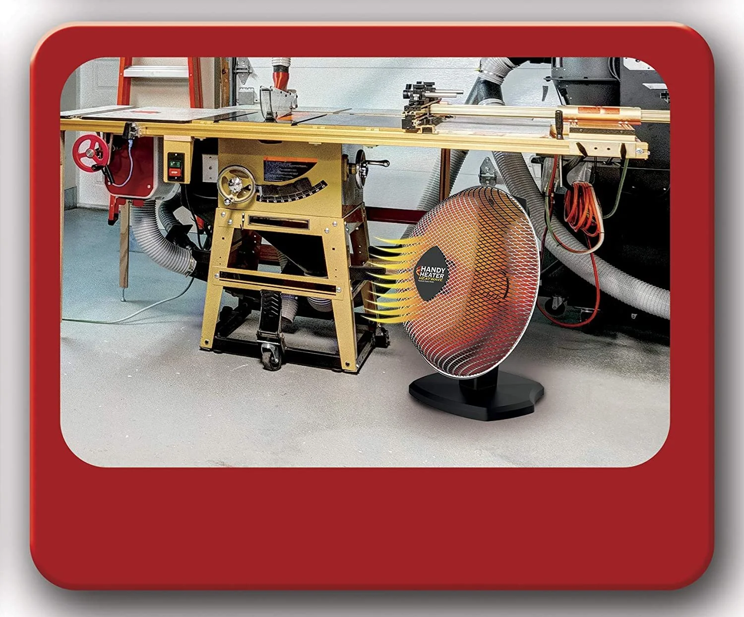 Handy Heater Heatwave Ceramic, Parabolic Electric Space Heater, As Seen On TV