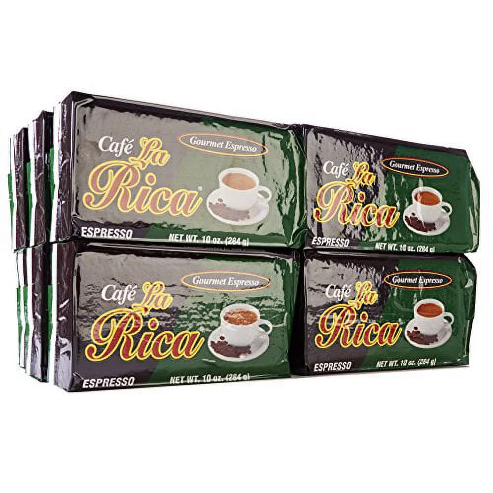 Cafe La Rica Gourmet Espresso, 10 Ounce (Pack of 12)