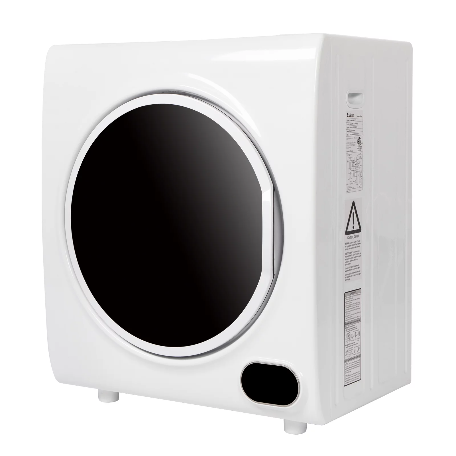 Winado 2.6 cu.ft Electric Portable Compact Laundry Clothes Dryer, White