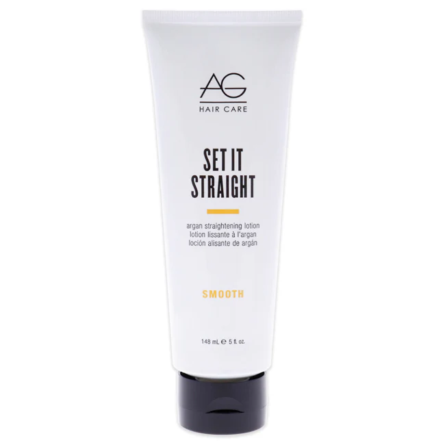 AG Hair Cosmetics Set It Straight Argan Straightening Lotion by AG Hair Cosmetics for Unisex - 5 oz Lotion