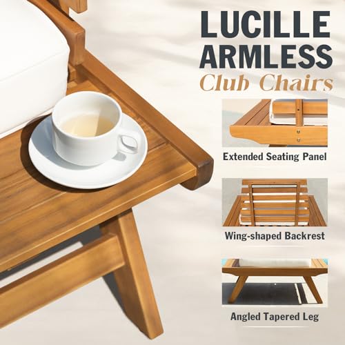 IDZO Heavy Duty 500lbs Weight Capacity Wicker Bistro Table and Chairs Set of 2 with Olefin Fabric Soft Cushions