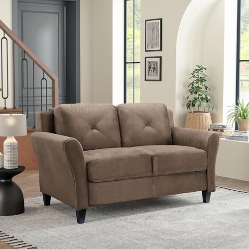 Lifestyle Solutions Harrington Loveseat, Black