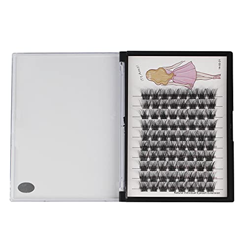 Bodermincer 10-12-14-16mm MIX D Curl Lash Clusters Individual Lashes Mink Cluster Eyelash Extension Natural 3D Russian Volume Faux Eyelashes Individual Lashes Makeup (M01# 8-10-12-14-16mm MIX)