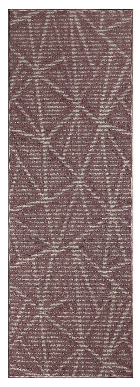 Furnish My Place Modern Indoor/Outdoor Commercial Solid Color Rug - Purple, 6' x 14', Runner, Pet and Kids Friendly Rug. Made in USA, Area Rugs Great for Kids, Pets, Event, Wedding