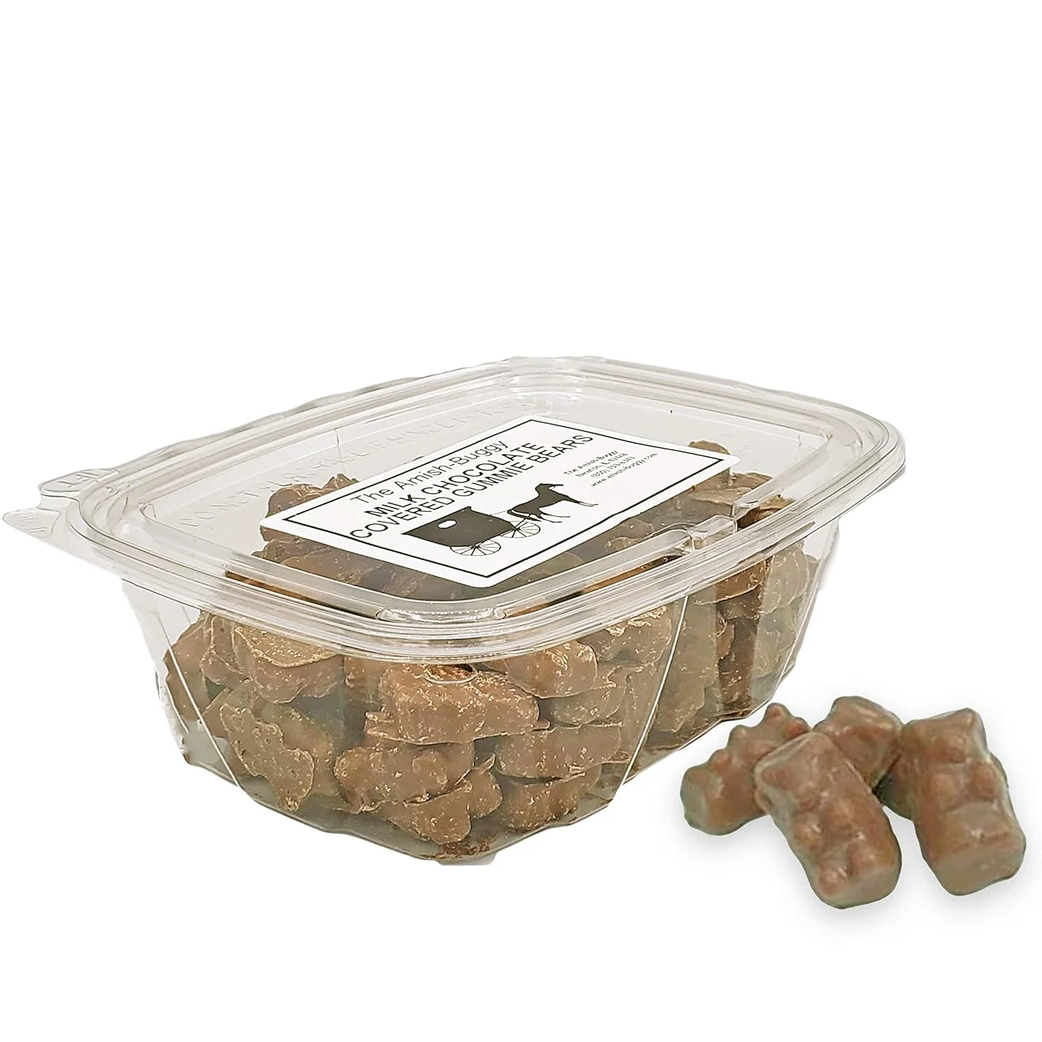 Premium Chocolate Candy (Chocolate Covered Gummi Bears 12 Oz. Tub (2 Count))