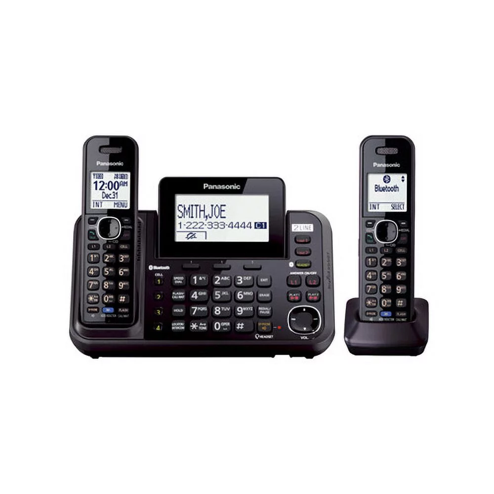 Restored Panasonic KX-TG9542B 2 Handset Cordless Phone (Refurbished)