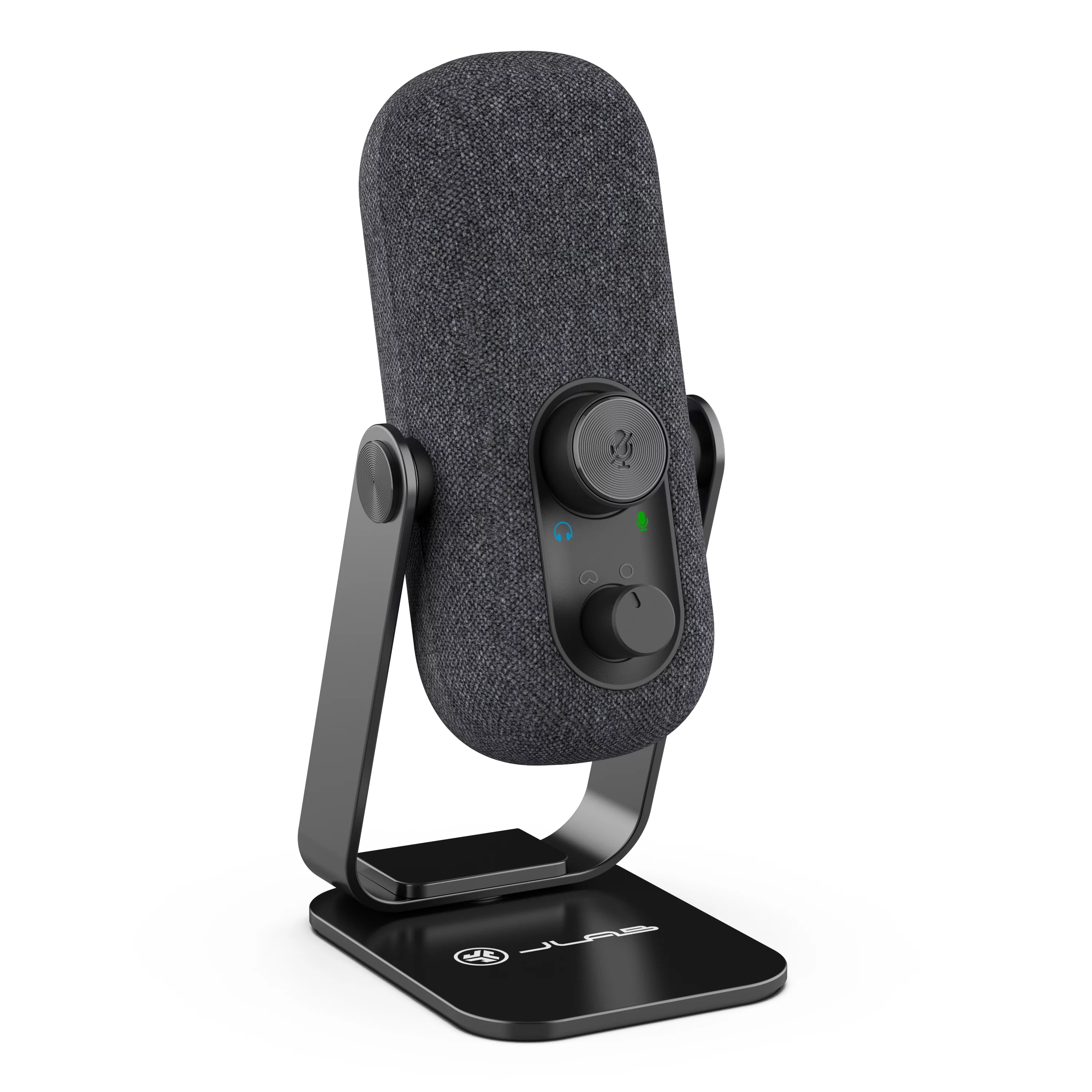 JLab Audio GO Talk USB Desktop Microphone with Dual Condensers for Studio Quality Recordings and Broadcasts