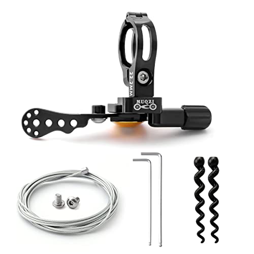 MUQZI Dropper Post Lever, Bike Seatpost Dropper Remote Lever Shifter Adjustable Control Remote for 22.2mm Mountain Bike and Road Bicycle Handlebars