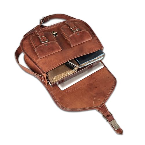 14 Inch Leather Purse Women Shoulder Bag Crossbody Satchel Ladies Tote Travel Purse Genuine Leather