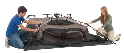 Coleman Instant Tent with 1-Minute Setup, 4/6/8/10 Person Tent with Pre-Attached Poles, Air Vent, & Carry Bag