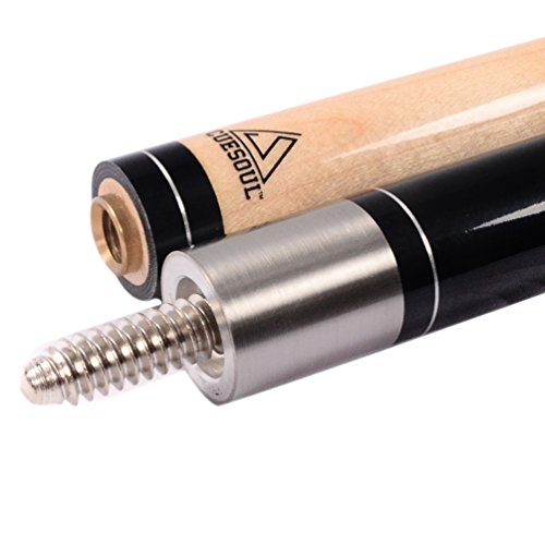 CUESOUL House Bar Pool Cue Sticks,Two Cue Sticks + 2x2 Pool Cue Case Hard