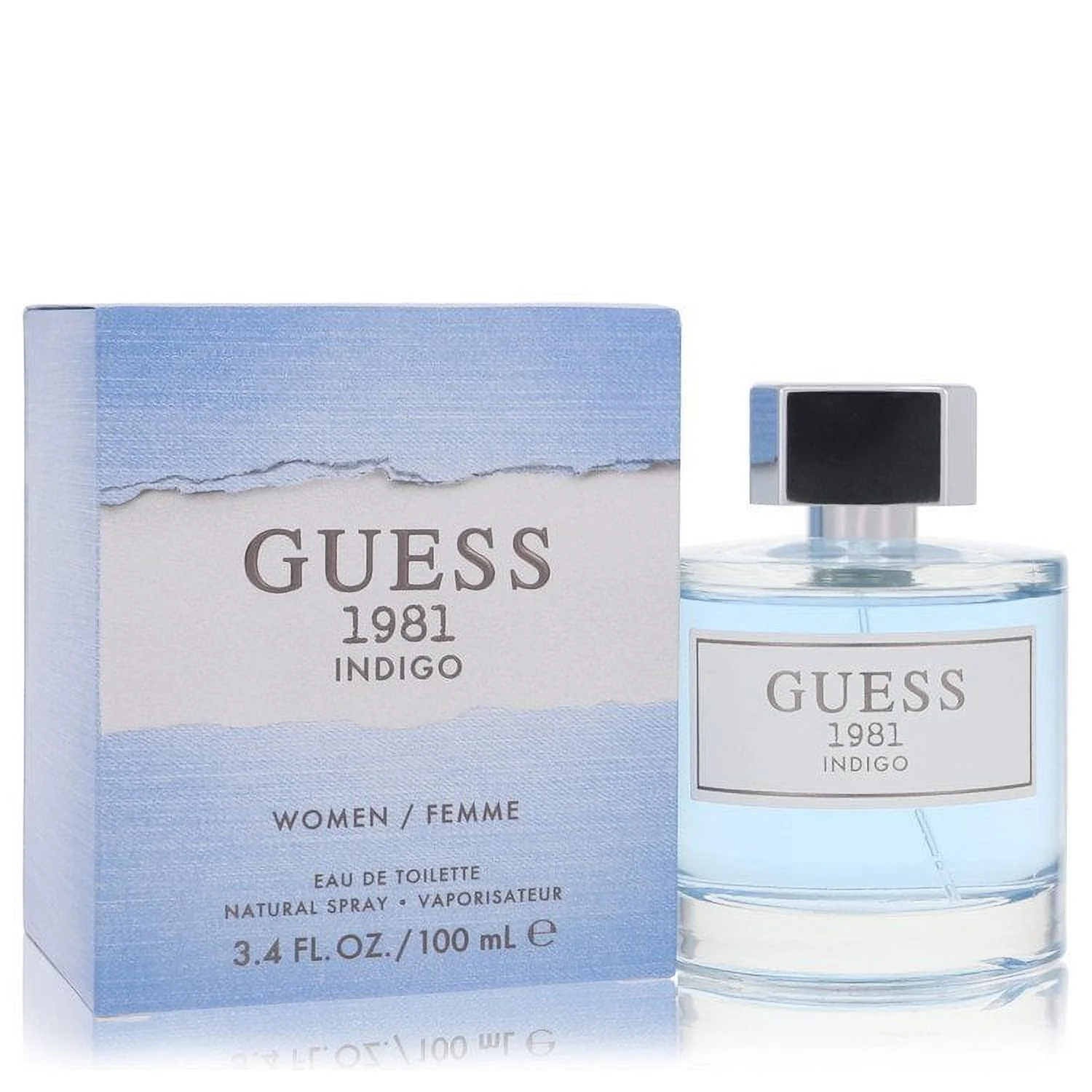 Guess 1981 Indigo Eau De Toilette Spray - Floral and Wood - Classic Casual Fragrance