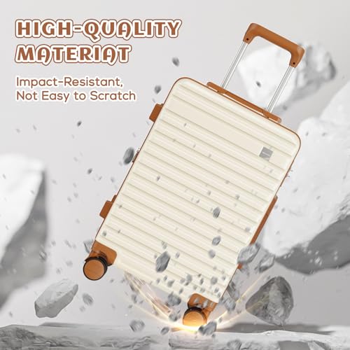 imiomo 20 Inch Expandable Carry on Luggage Sets with Spinner Wheels, Hard Shell Lightweight Rolling Travel Carry-on Suitcase with TSA Lock, Black