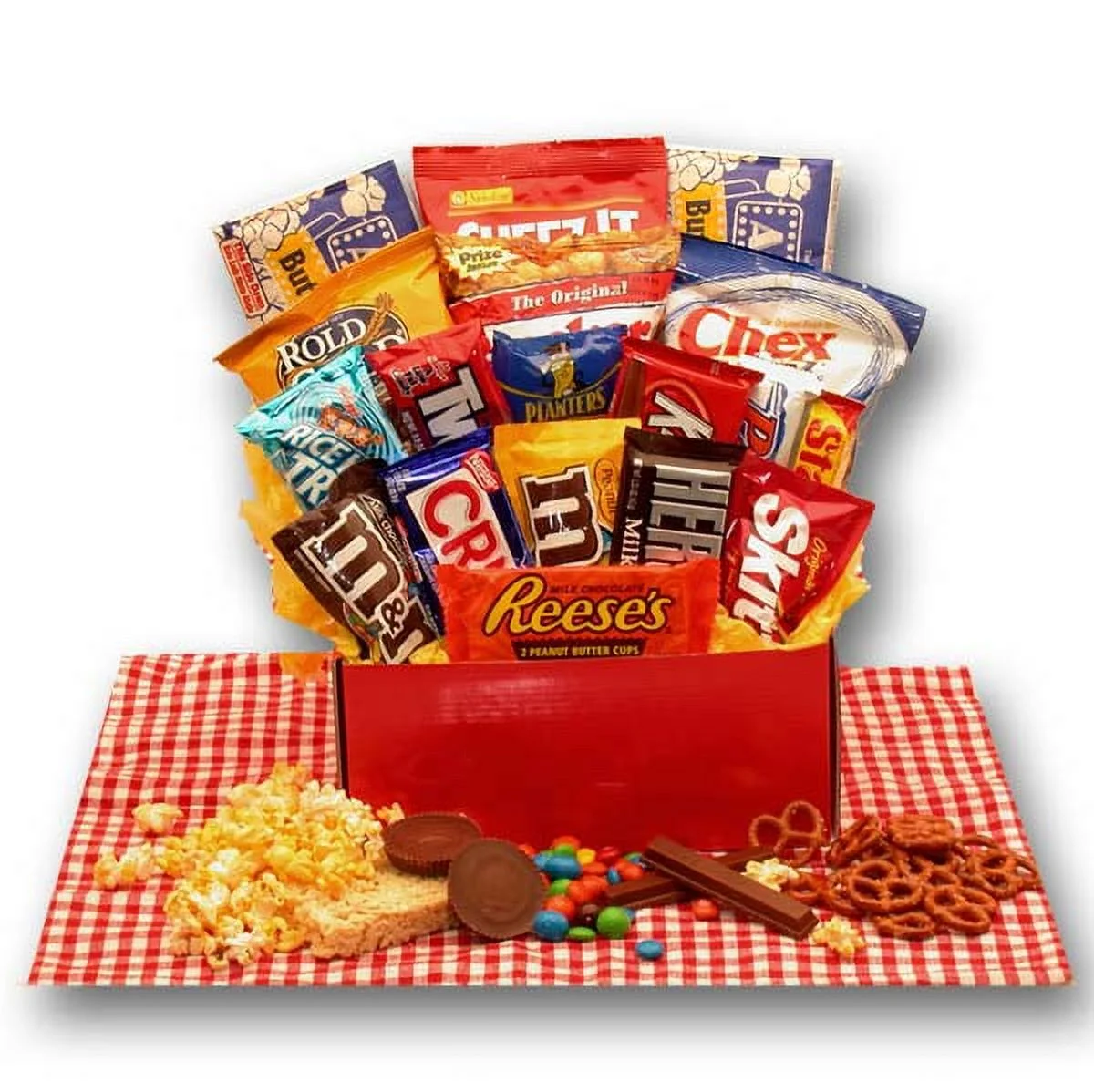 All American Favorites Snack Care Package Assorted Gift Basket with Snacks and Candies