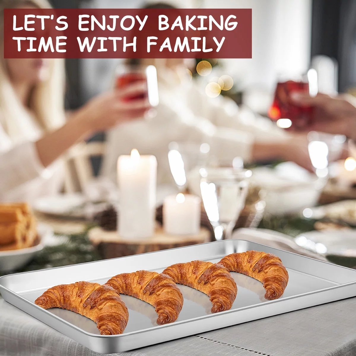 Vesteel Stainless Steel Baking Sheet Tray Cooling Rack with Silicone Baking Mat Set, Cookie Pan with Cooling Rack Set of 9 (3 Sheets + 3 Racks + 3 Mats), Heavy Duty & Dishwasher Safe