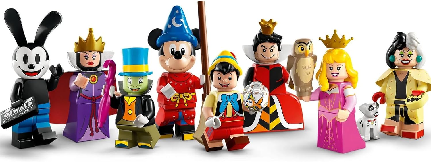 LEGO Minifigures: Disney 100-6 Pack Minifigure Set (46 Pieces, 66734)