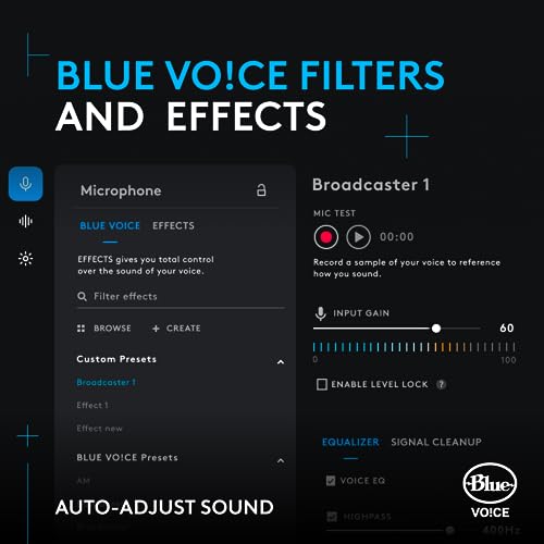 Logitech G733 Lightspeed Wireless Gaming Headset, Suspension Headband, Lightsync RGB, Blue VO!CE Mic, PRO-G Audio – Black, Gaming Headset Wireless, PC, PS5, PS4, Switch Compatible