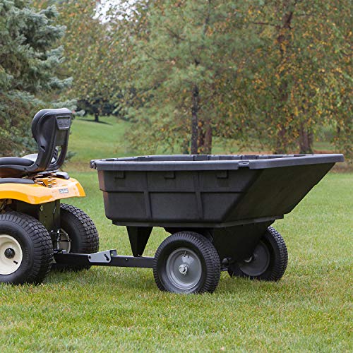 Ohio Steel 1000P-SD Poly Swivel Dump Cart, 15 cu.ft., 1000 lb Load Capacity