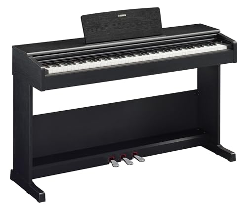Yamaha Arius, 88-Key Weighted Action Digital Beginner and Intermediate Players, Dynamic Response, Grand Piano Sound, 3-Pedal Unit, Upright Design, Bench Included, Dark Rosewood (YDP105R)