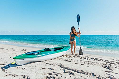 Pelican- Standard Kayak Paddle - Aluminum Shaft and a Durable Polypropylene Blade - 0/65° Blade Angle - with Drip Ring