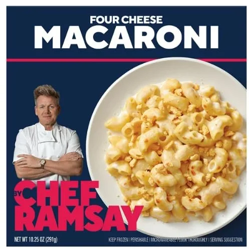 Gordon Ramsay Four Cheese Macaroni Bake, Frozen Meals, 9.5oz - Pack of 10