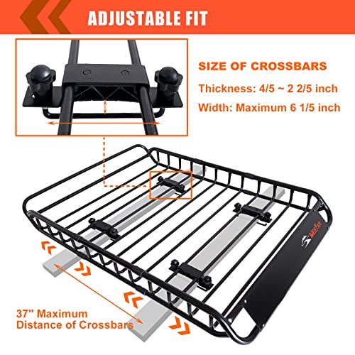 MeeFar Folding Hitch Mount Cargo Carrier Basket 60