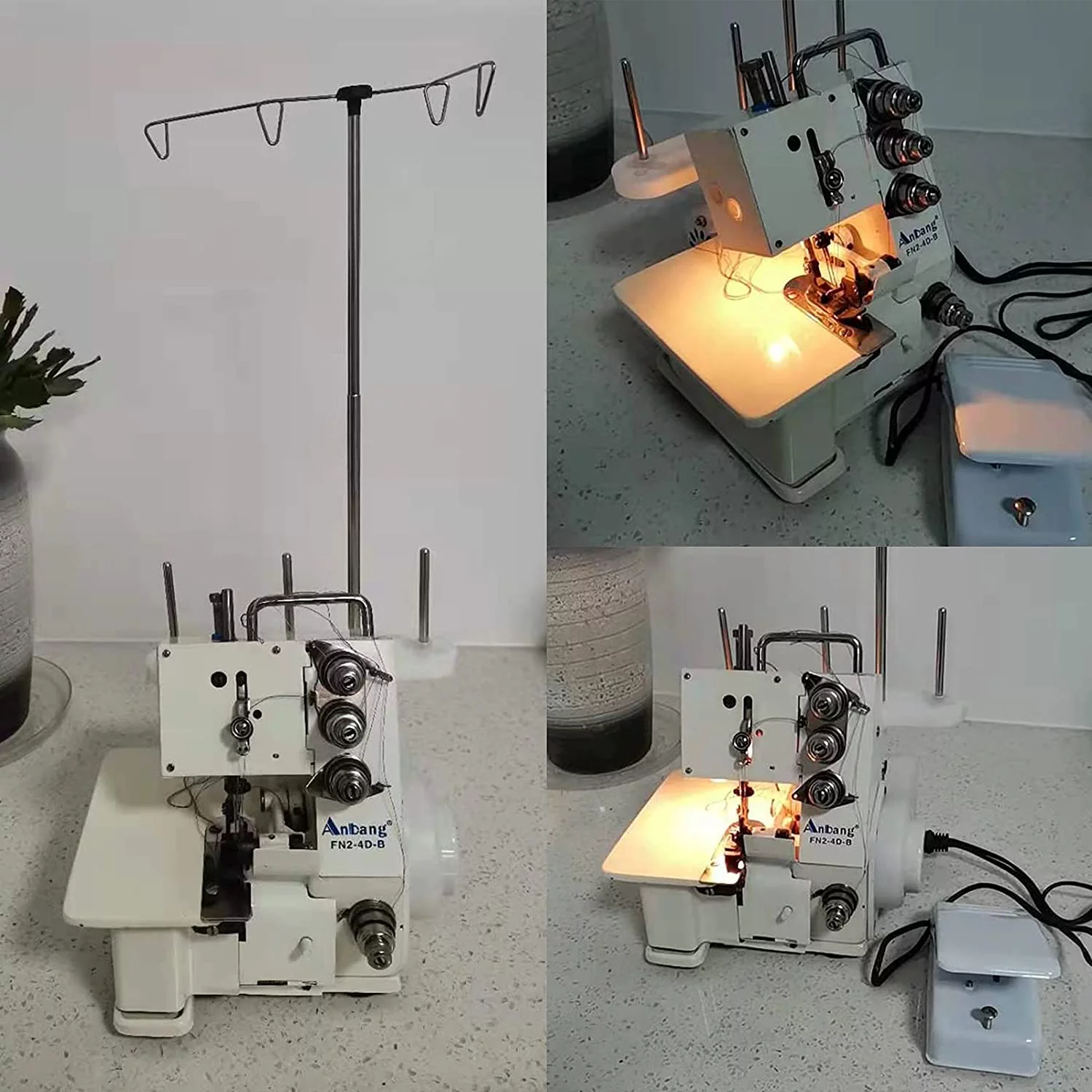 Miumaeov FN2-4D Four-Thread Overlock Serger Household Sewing Machine+Foot Controller