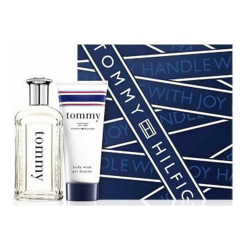 TOMMY BOY 2 PCS GIFTSET: 3.4 EAU DE TOILETTE SPRAY + 3.4 BODY WASH (HARD BOX)