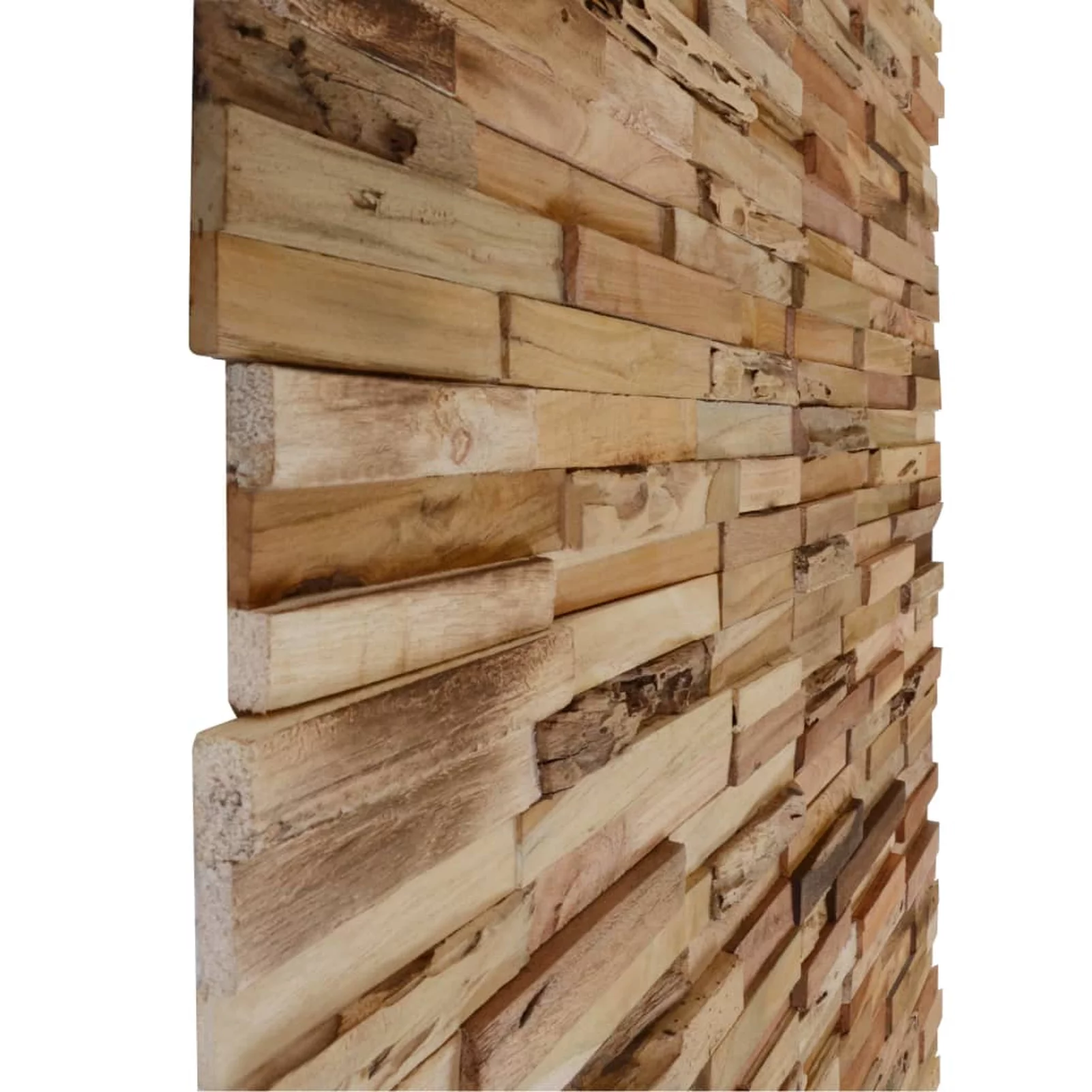 Suzicca Wall Cladding Panels 10 pcs 11.1 ft² Recycled Teak Wood