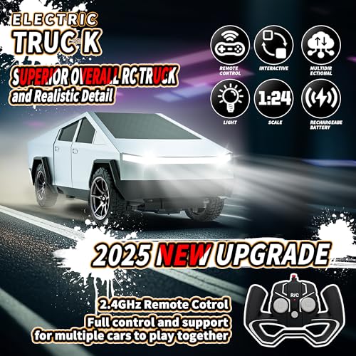 RC Car Toys，All Terrain 2.4GHz RC Truck for Boys Aged 3-8, 8-12, Electric Vehicle Truck Toys for Kids, Birthday Gifts for Kids, Boys and Girls