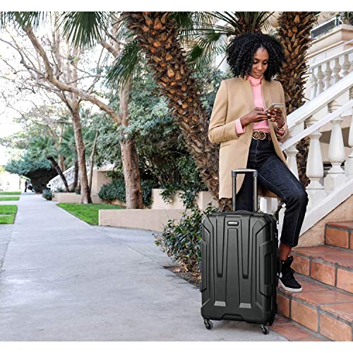 Samsonite Centric Hardside Expandable Luggage with Spinner Wheels, Blue Slate, Carry-On 20-Inch