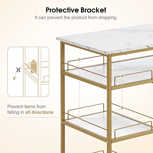 BarberPub Multifunctional Nail Table with Rolling Wheels, Spa Beauty Manicure Desk, Modern Simple Makeup Station 2401 (White)