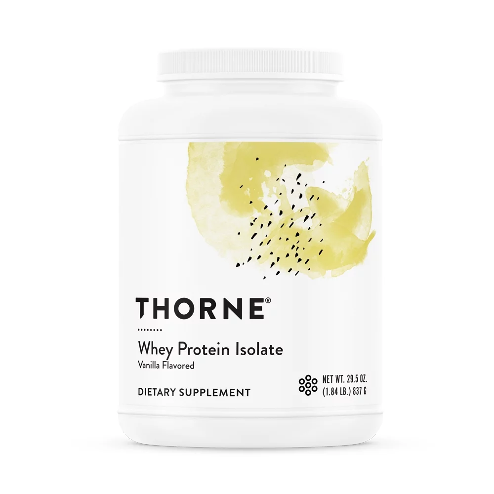 Thorne Whey Protein Isolate - Vanilla  NSF 29.5 oz