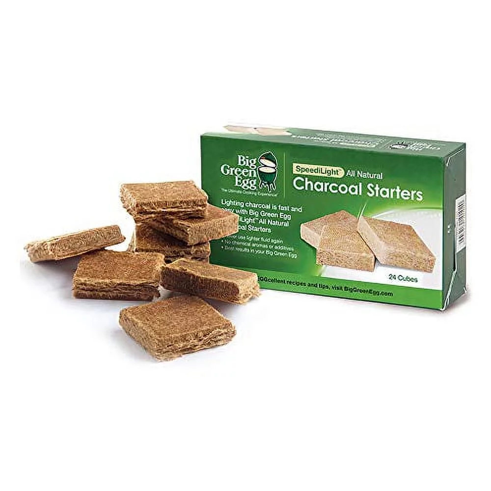 Big Green Egg All Natural Charcoal Starters - 24 cubes