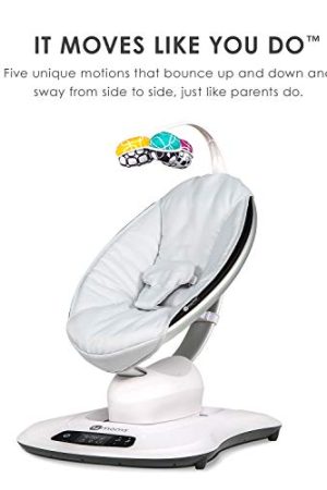 4moms mamaRoo 4 Multi-MotionTM Baby Swing, Bluetooth Baby Rocker with 5 Unique Motions