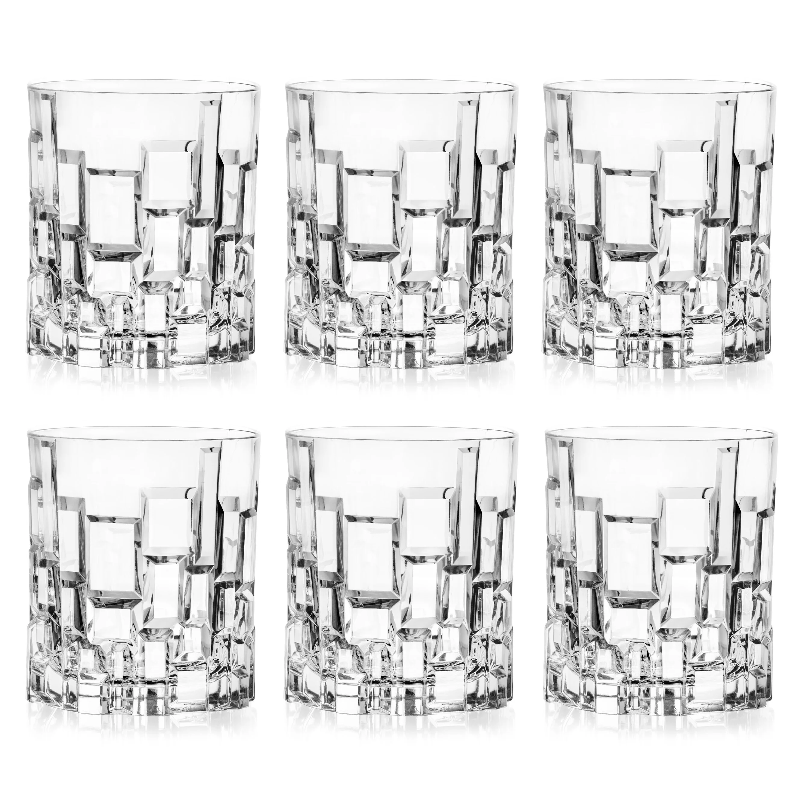 Majestic Gifts Inc.  Glass - Double Old Fashioned Glass Tumblers 11 oz.- Set of 6