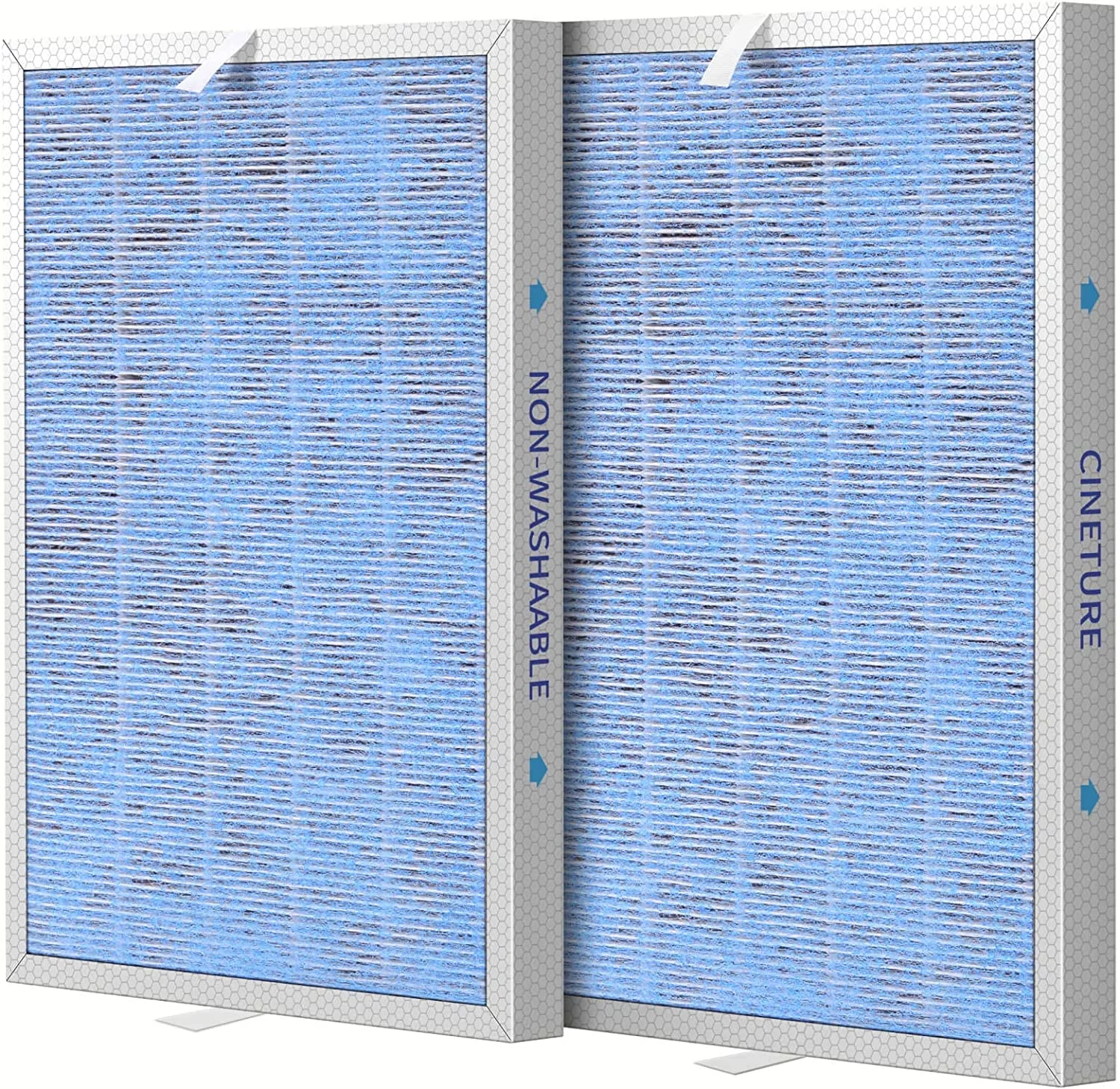 CINETURE MSA3 True HEPA Filter Replacement Compatible with Membrane Solutions MSA3 and MSA3S Smart Air Purifier 3-in-1 (2 Pack)