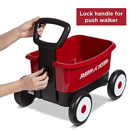 Radio Flyer My 1st Wagon with Beach and Garden Tools, 2-in-1 Wagon, Ages 1-4 , Red