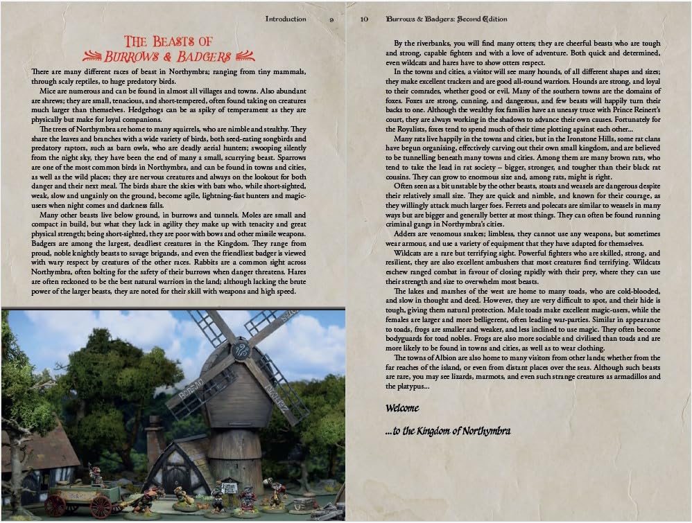Burrows & Badgers: Second Edition: A Skirmish Game of Anthropomorphic Animals